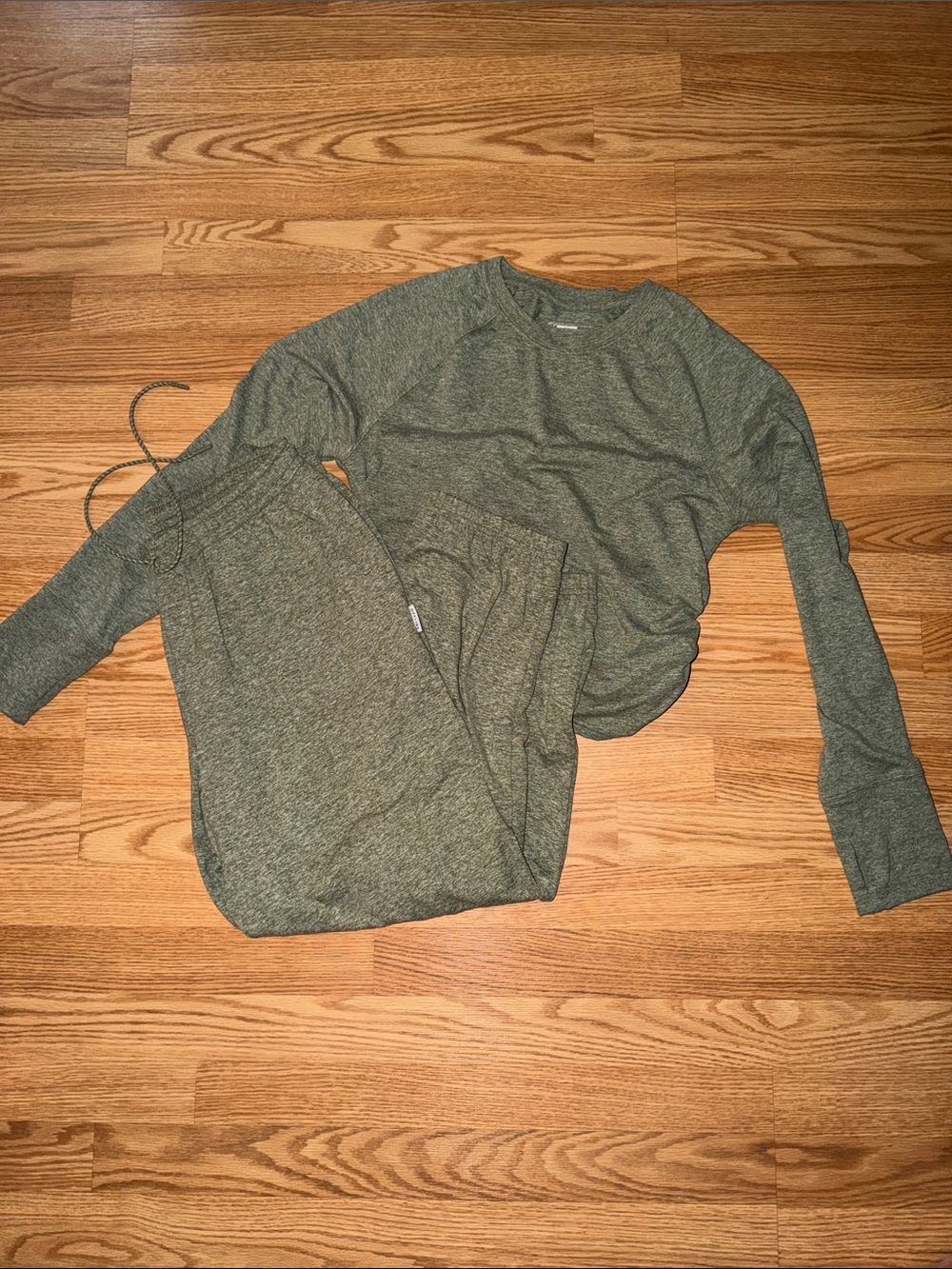 Aerie Weekend Away Matching Set - Olive Green